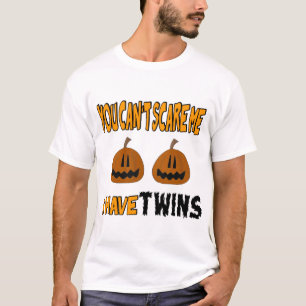 T-shirt Você chanfra o susto mim que eu tenho GÊMEOS!
