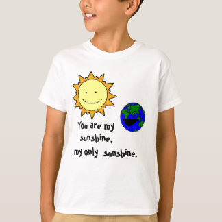 T-shirt Você é minha luz do sol