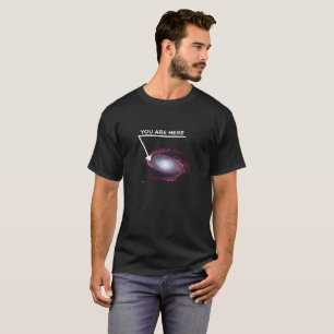 T-shirt Você Está Aqui Astronomia No Lover Galaxy Space Te