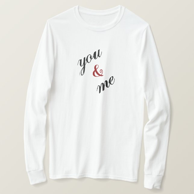 T-shirt Você & Eu (Frente do Design)