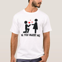 T-shirt Você Me Casado Um Homem De Joelho E Uma Mulher?