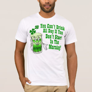 T-shirt Você não pode beber o dia inteiro, irlandês