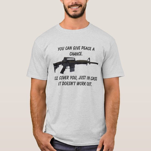 T-shirt VOCÊ pode dar a paz uma possibilidade… (Frente)