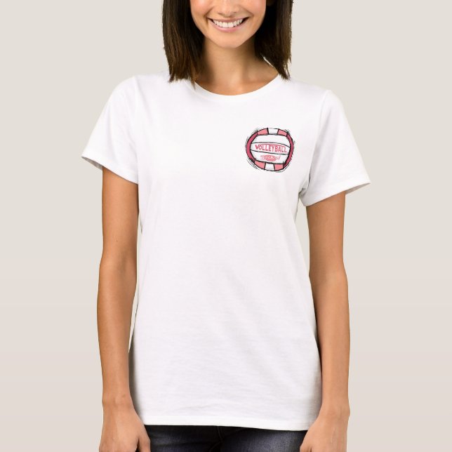T-shirt Voleibol Rocha Rosa (Frente)