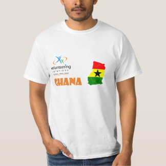 T-shirt voluntário de Ghana - oferecendo soluções