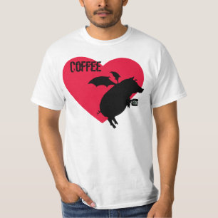 T-shirt Voo leitão com café