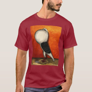 T-shirt Voorburg Cropper Pigeon Blue Check