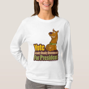 T-shirt Vote Scooby Dooby Doo para Presidente