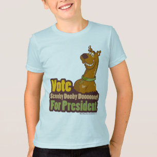 T-shirt Vote Scooby Dooby Doo para Presidente