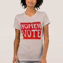 T-shirt Voto das mulheres - vermelho Raging