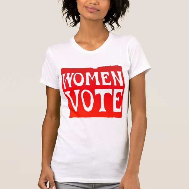 T-shirt Voto das mulheres - vermelho Raging (Frente)