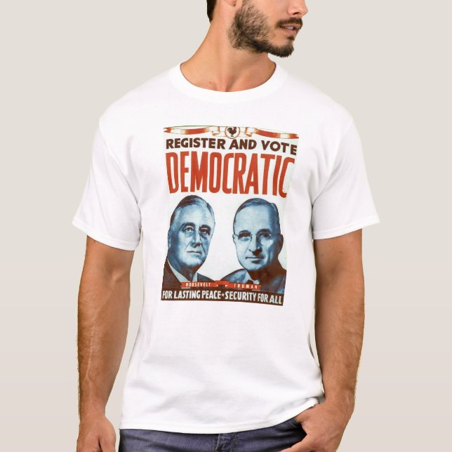 T-shirt Voto Democrática (Frente)