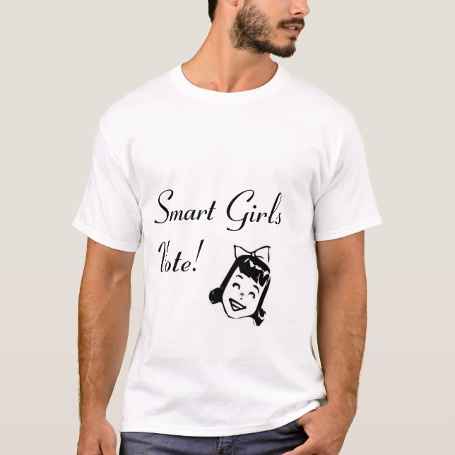 T-shirt Voto esperto das meninas (Frente)