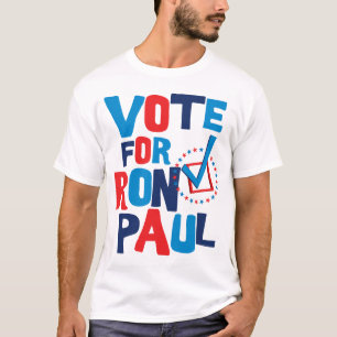 T-shirt Voto para a eleição 2012 de Ron Paul