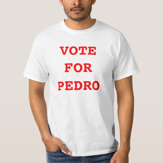 T-SHIRT VOTO PARA PEDRO (Frente)