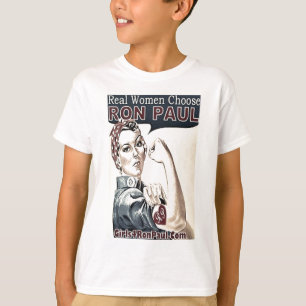 T-shirt Voto Ron Paul das mulheres reais