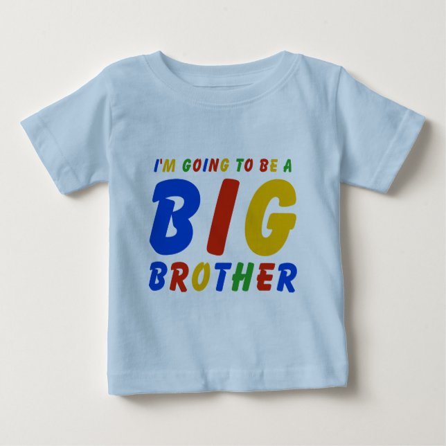 T-shirt Vou ser um grande irmão (Frente)