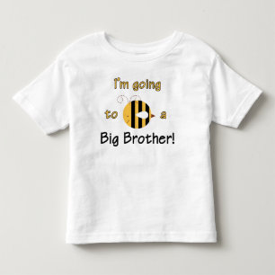 T-shirt Vou ser um Grande Irmão - Design de Abelhas Bonita