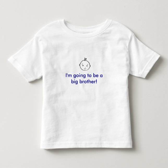 T-shirt Vou ser um irmão mais velho! (Frente)