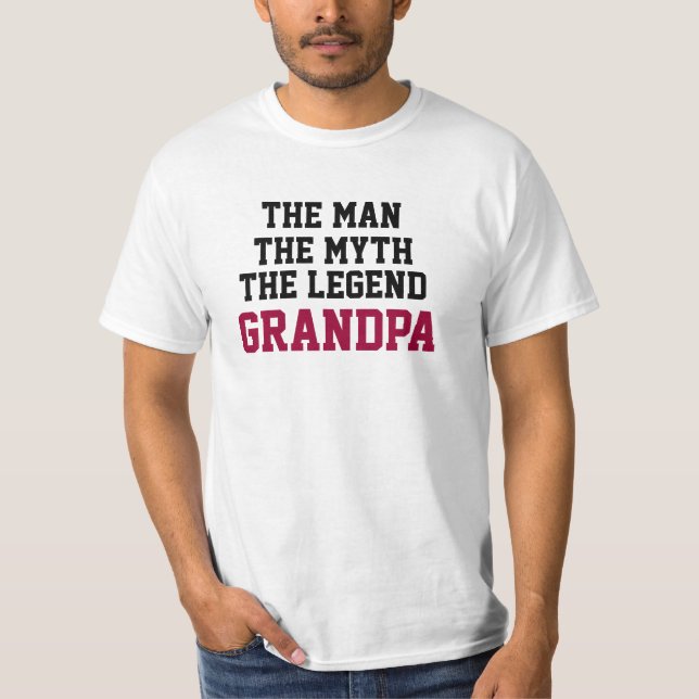 T-shirt Vovô a legenda (Frente)