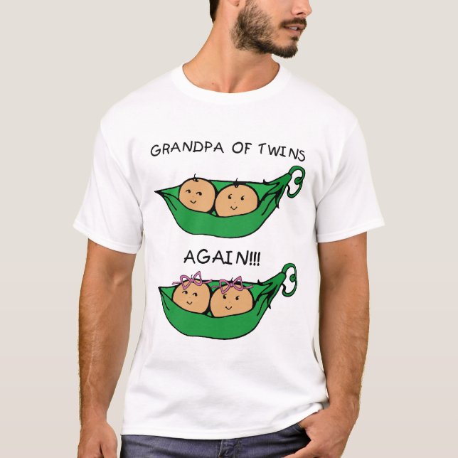 T-shirt Vovô dos gêmeos outra vez (Frente)