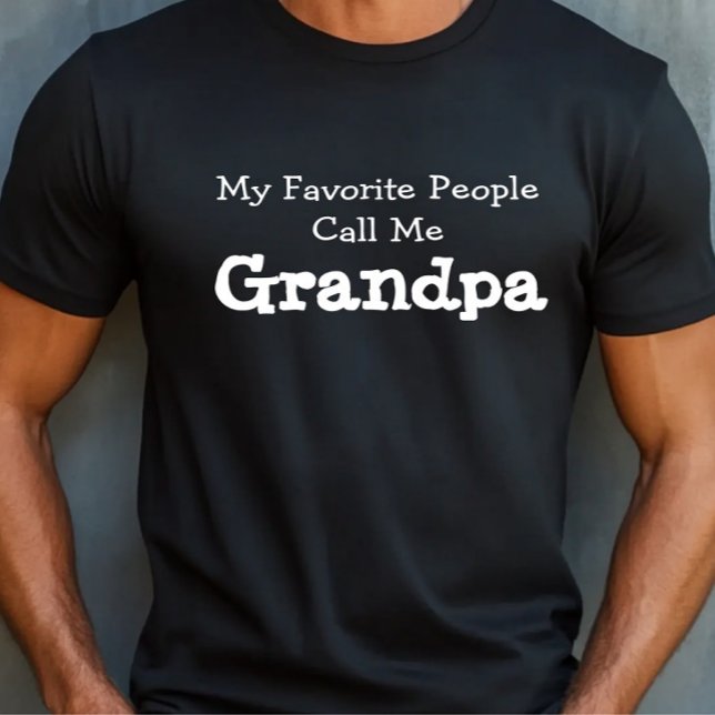 T-shirt Vovô Favorito (Criador carregado)