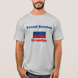 T-shirt Vovô orgulhoso do russo