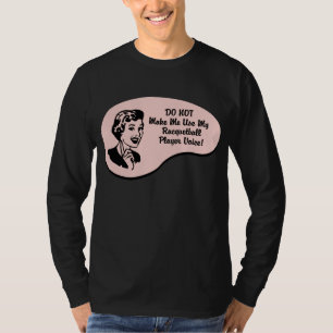 T-shirt Voz do jogador do Racquetball