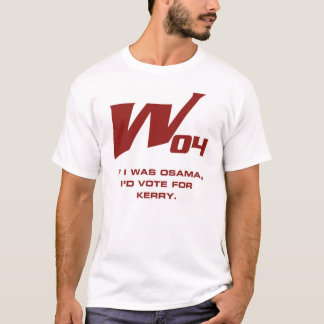 T-shirt w04 - Osama votaria para o Kerry
