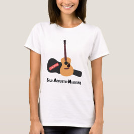 T-Shirt (W) com Escolhida de Guitarra de SAM Certi