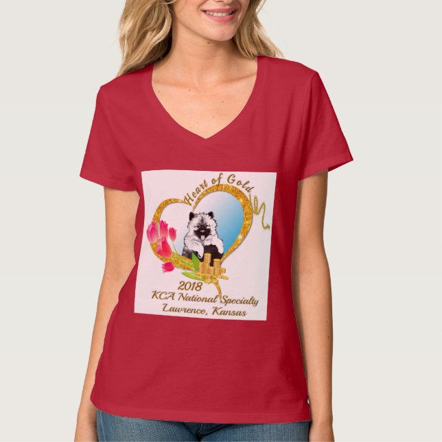 T-shirt w/logo do futebol das mulheres (Frente)
