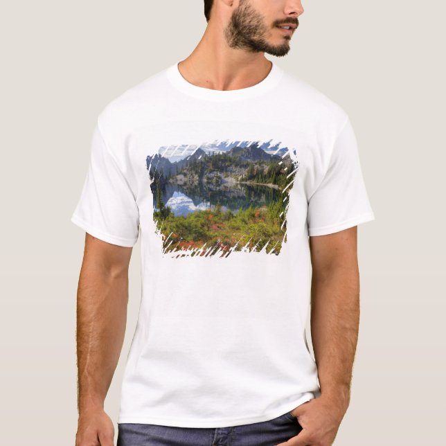 T-shirt WA, Alpine Lakes Wilderness, Gem Lake, com (Frente)
