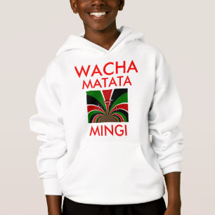 T-shirt Wacha Matata Mingi Mantenha o Queniano Hakuna Mata