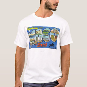 T-shirt Waco, letra ScenesWaco de TexasLarge, TX