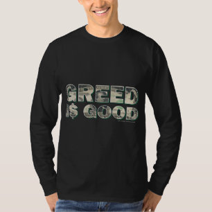 T-shirt Wall Street/ Greed é bom
