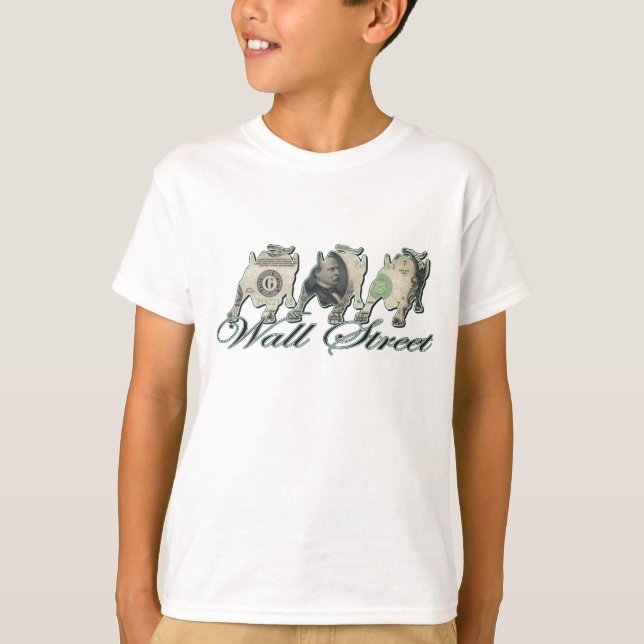T-shirt Wall Street/money (Frente)