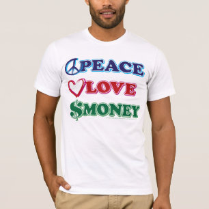 T-shirt Wall Street/Peace Love Money