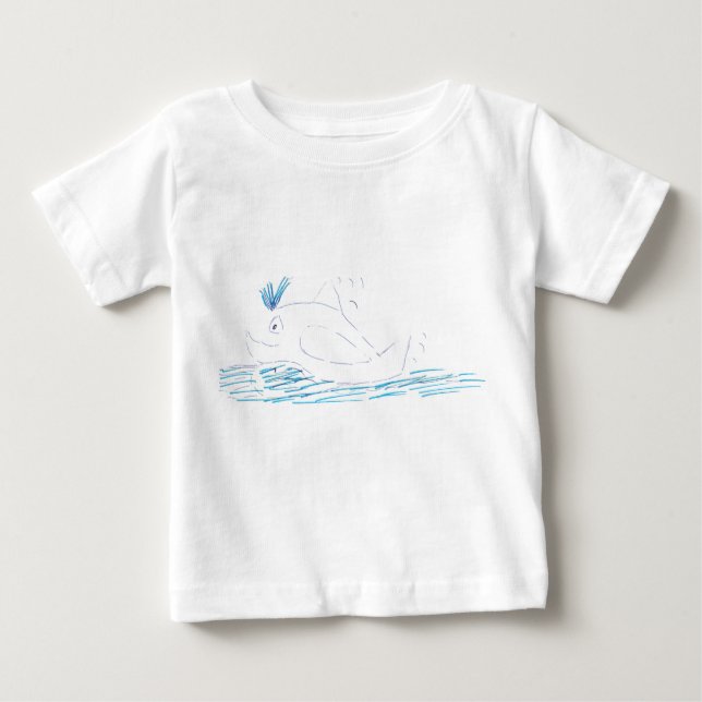 t-shirt Wally Whale Jersey Babies (Frente)
