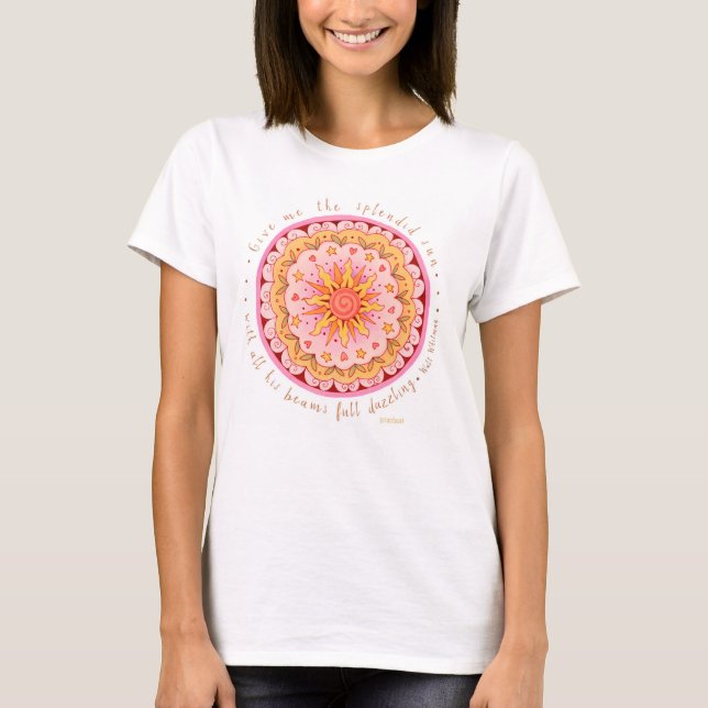 T-shirt Walt Whitman Dazzling Sun (Frente)