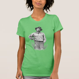 T-shirt Walt Whitman "Eu acredito em uma folha de erva" Co