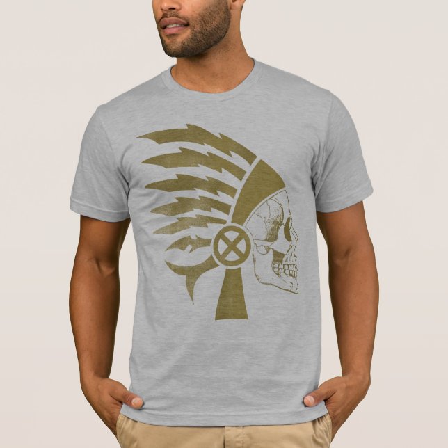 T-shirt Warrior Skull gold (Frente)