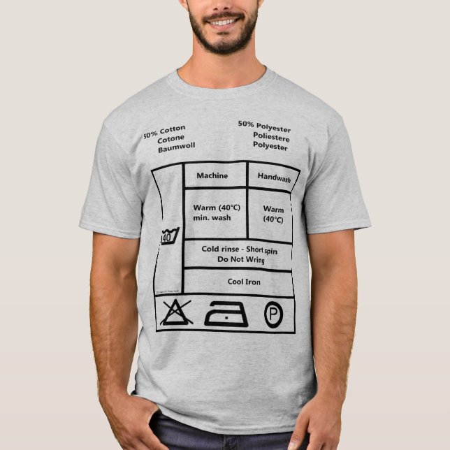 T-shirt Washing label (Frente)