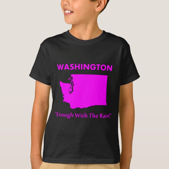 T-shirt Washington - Chega de Chuva (Frente)
