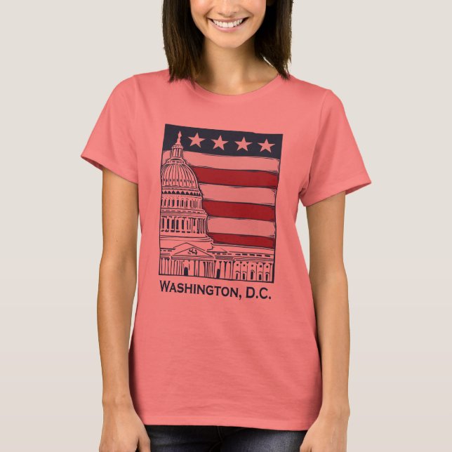 t-shirt Washington DC (Frente)