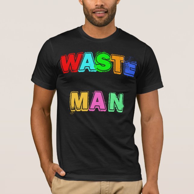 T-shirt WASTE do HOMEM (Frente)