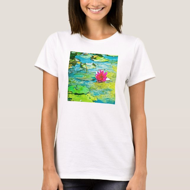 T-shirt Water Lily Lilypad (Frente)