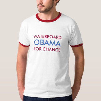 T-SHIRT WATERBOARD, OBAMA, PARA A MUDANÇA