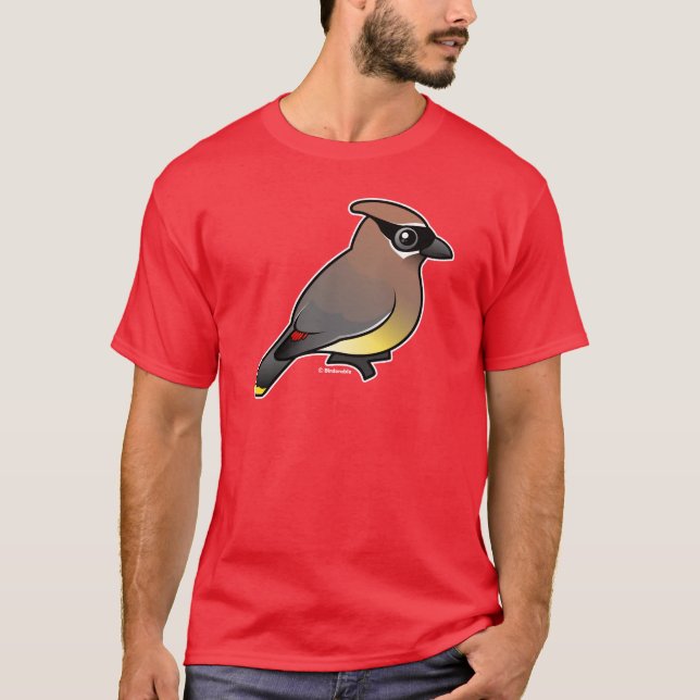 T-shirt Waxwing de cedro (Frente)