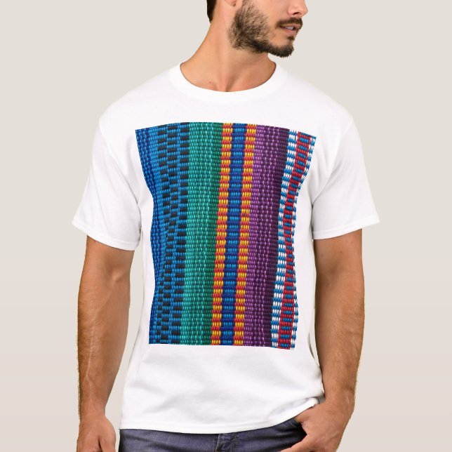 T-shirt Weave tradicional do tecido de Guatemala (Frente)