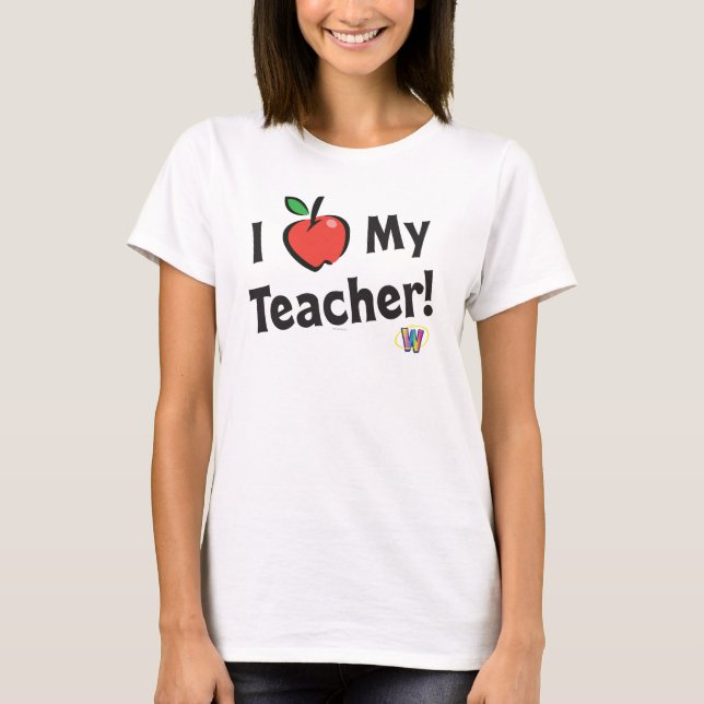 T-shirt Webkinz: Eu amo meu professor! (Frente)